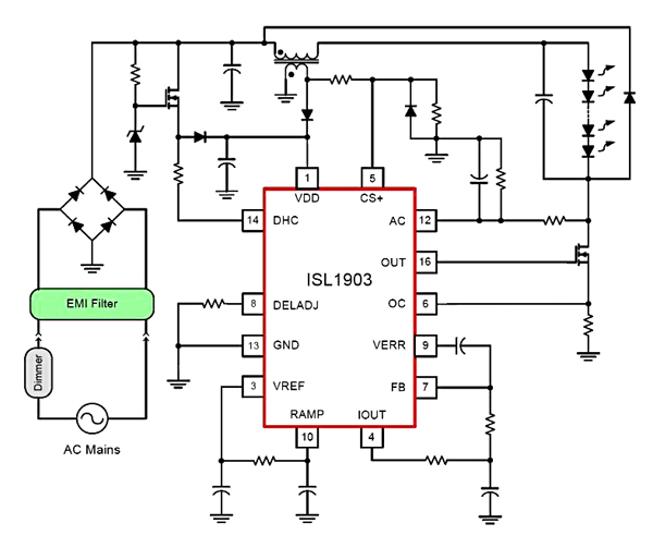 Intersil ISL1903 is a high-performance, critical conduction mode Intersil ISL1903